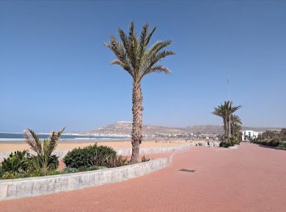Corniche de la plage d'Agadir